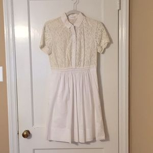 Tahari white lace dress size 2
